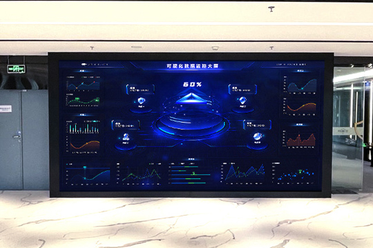 leyu乐鱼P1.25小间距LED屏助力安盾网打造高科技展厅