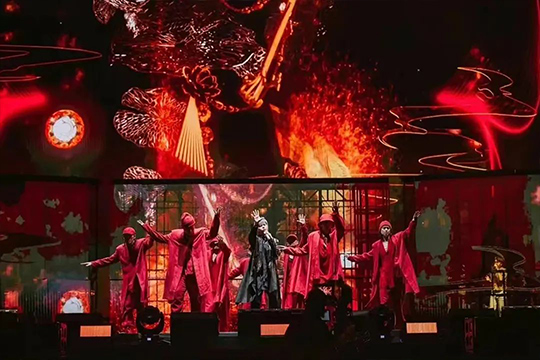 周杰伦新加坡演唱会，leyu乐鱼大屏闪耀全场！