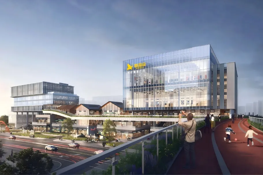 再添新地标！leyu乐鱼LED屏点亮泰安荟品仓城市奥莱广场